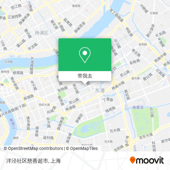 洋泾社区慈善超市地图