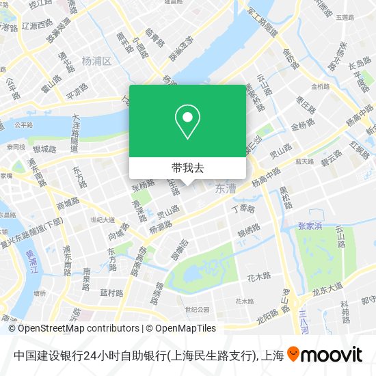 中国建设银行24小时自助银行(上海民生路支行)地图