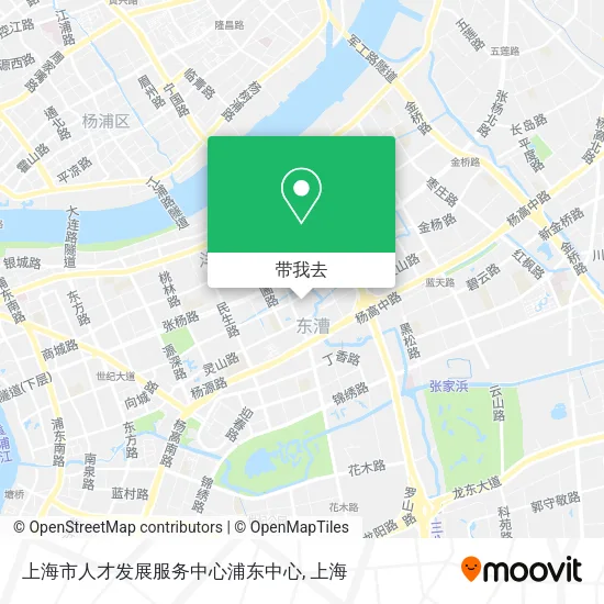 上海市人才发展服务中心浦东中心地图