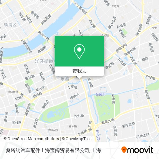 桑塔纳汽车配件上海宝阔贸易有限公司地图