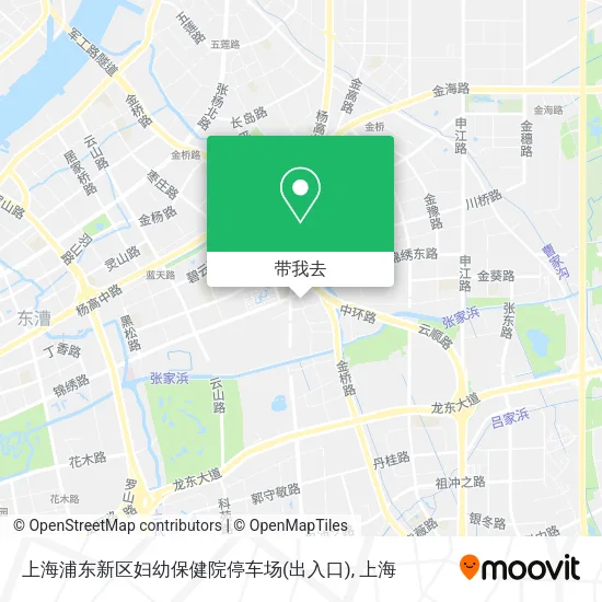 上海浦东新区妇幼保健院停车场(出入口)地图
