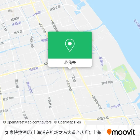 如家快捷酒店(上海浦东机场龙东大道合庆店)地图