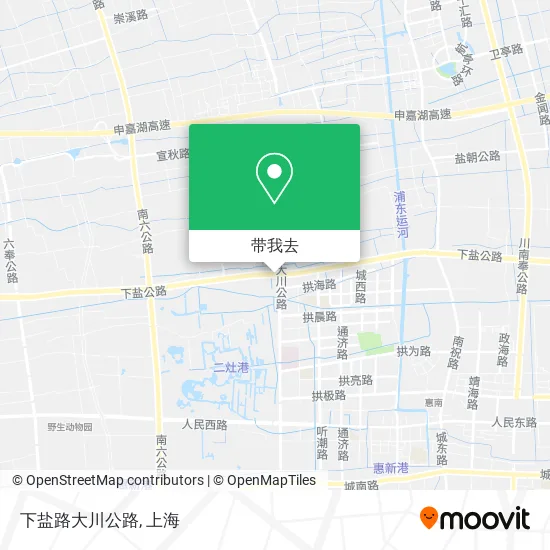 下盐路大川公路地图