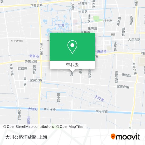 大川公路汇成路地图