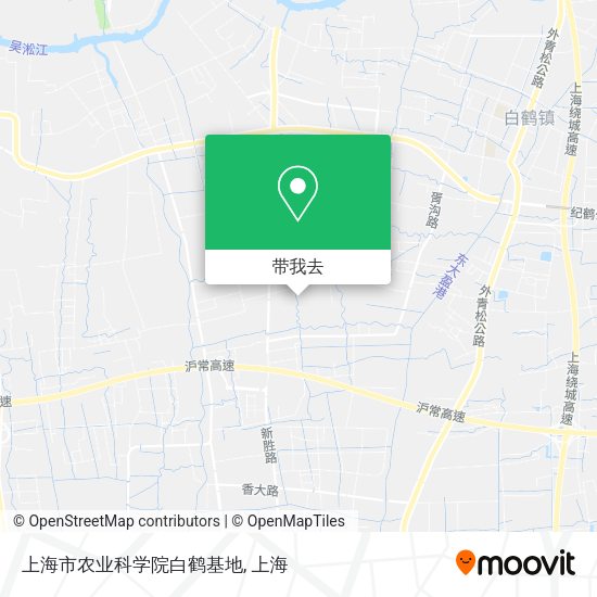上海市农业科学院白鹤基地地图