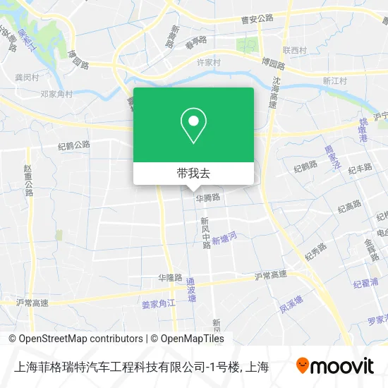 上海菲格瑞特汽车工程科技有限公司-1号楼地图