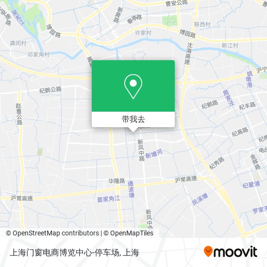 上海门窗电商博览中心-停车场地图