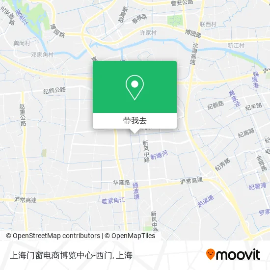 上海门窗电商博览中心-西门地图