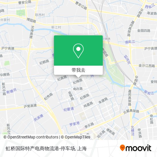 虹桥国际特产电商物流港-停车场地图