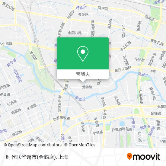 时代联华超市(金鹤店)地图