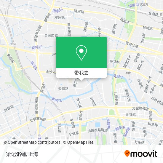 梁记粥铺地图