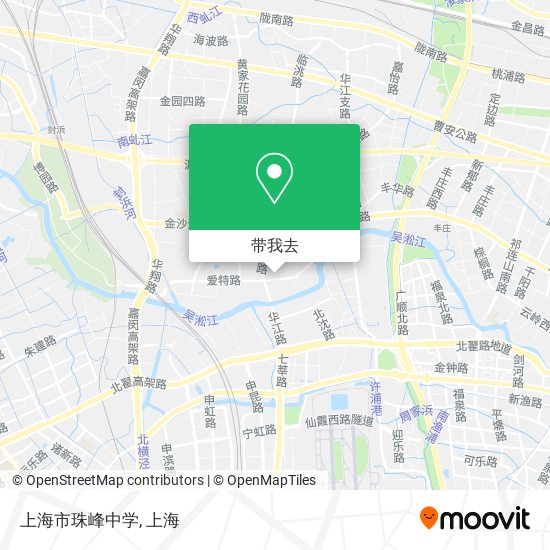 上海市珠峰中学地图