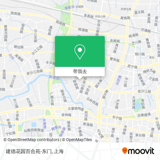 建德花园百合苑-东门地图