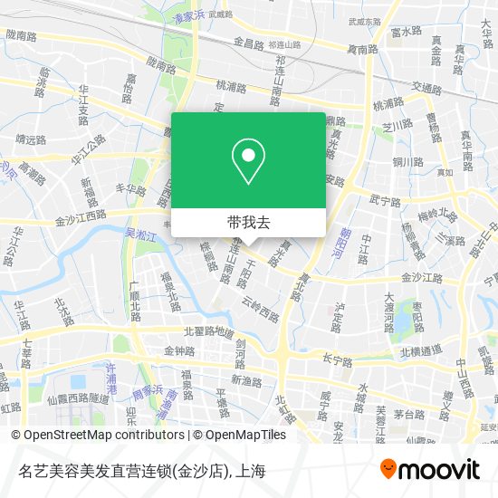 名艺美容美发直营连锁(金沙店)地图