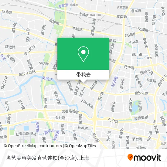 名艺美容美发直营连锁(金沙店)地图