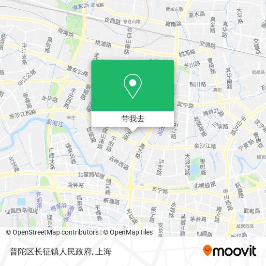 普陀区长征镇人民政府地图