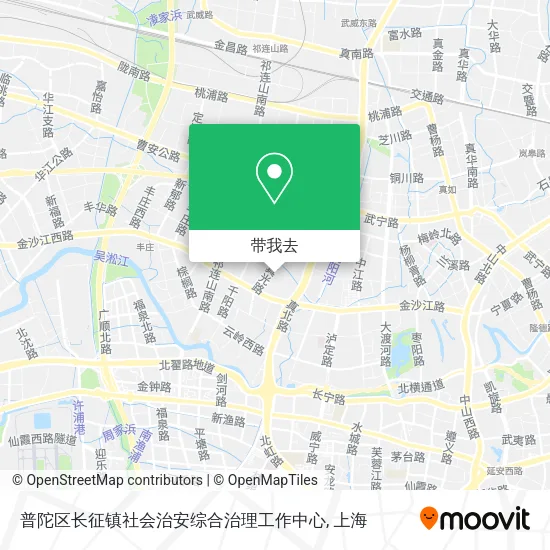 普陀区长征镇社会治安综合治理工作中心地图
