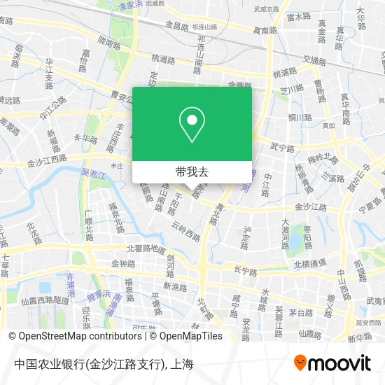 中国农业银行(金沙江路支行)地图