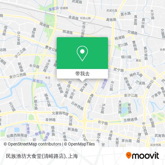 民族渔坊大食堂(清峪路店)地图