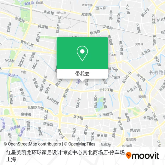 红星美凯龙环球家居设计博览中心真北商场店-停车场地图