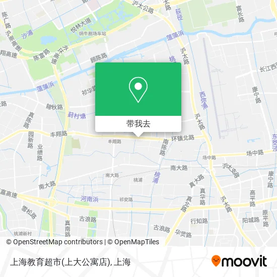 上海教育超市(上大公寓店)地图