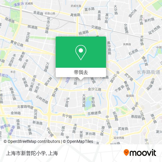 上海市新普陀小学地图