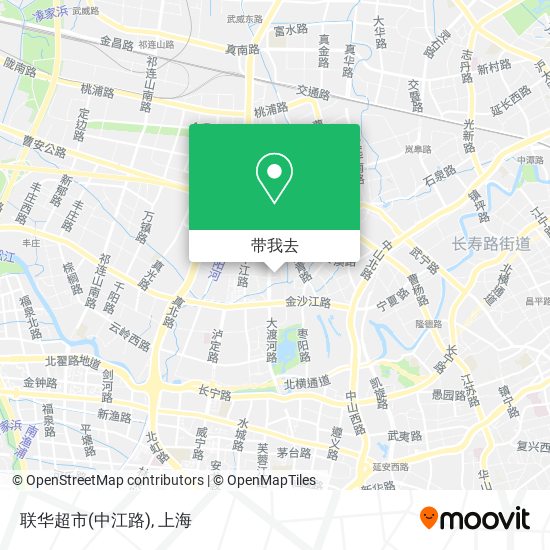 联华超市(中江路)地图