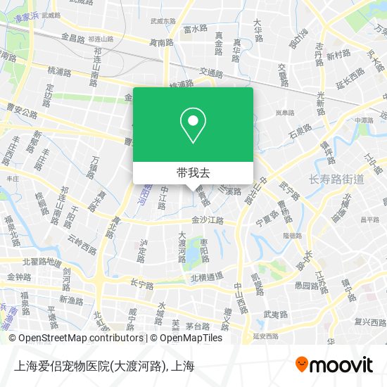 上海爱侣宠物医院(大渡河路)地图