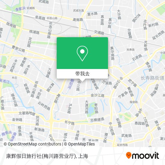 康辉假日旅行社(梅川路营业厅)地图