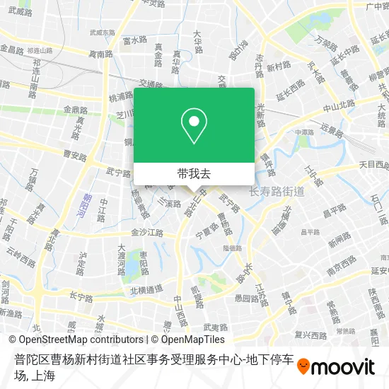 普陀区曹杨新村街道社区事务受理服务中心-地下停车场地图