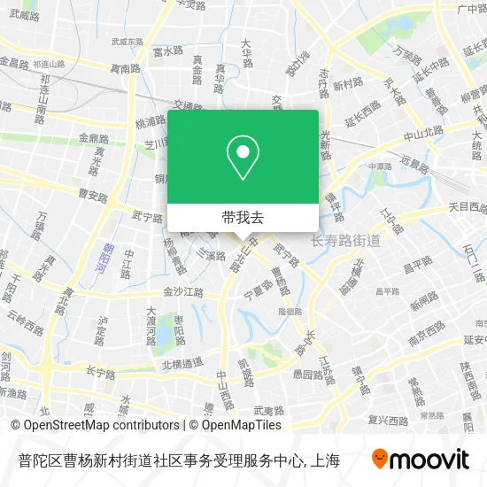 普陀区曹杨新村街道社区事务受理服务中心地图