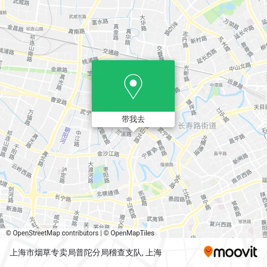 上海市烟草专卖局普陀分局稽查支队地图