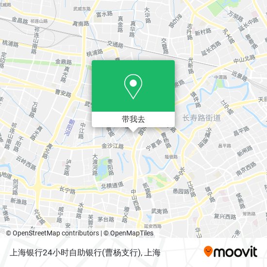 上海银行24小时自助银行(曹杨支行)地图