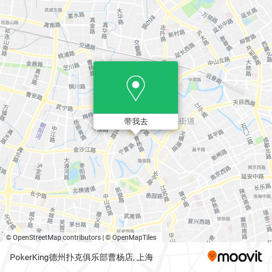 PokerKing德州扑克俱乐部曹杨店地图