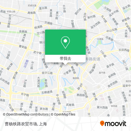 曹杨铁路农贸市场地图