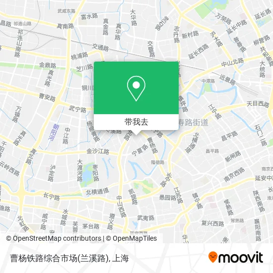 曹杨铁路综合市场(兰溪路)地图