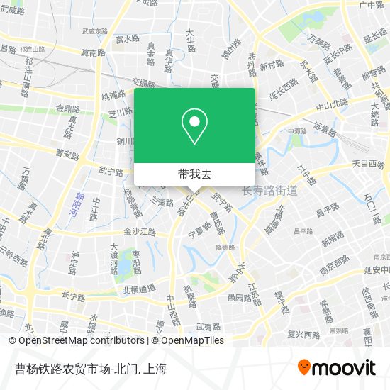 曹杨铁路农贸市场-北门地图