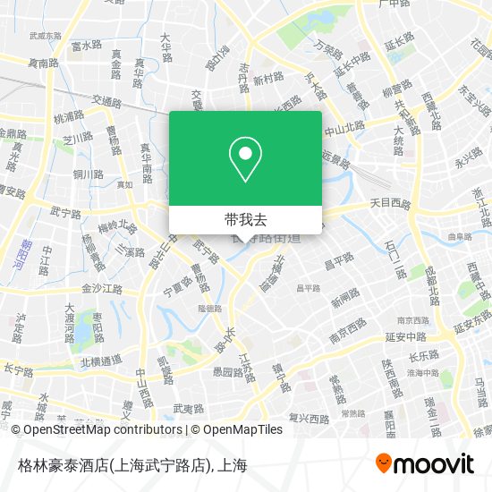 格林豪泰酒店(上海武宁路店)地图