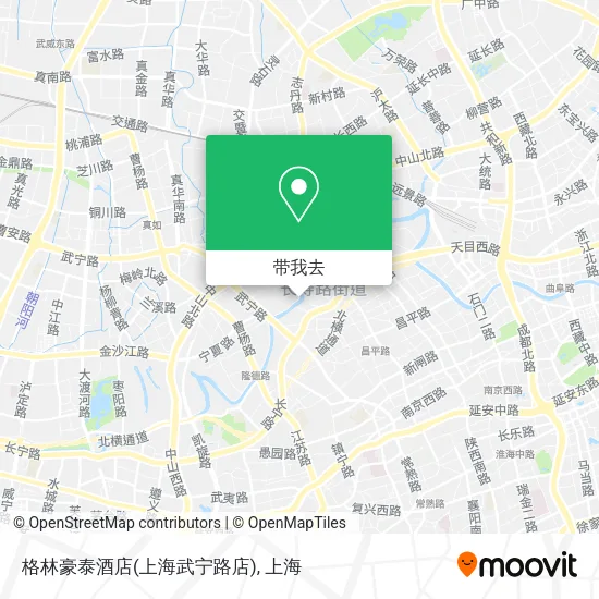 格林豪泰酒店(上海武宁路店)地图