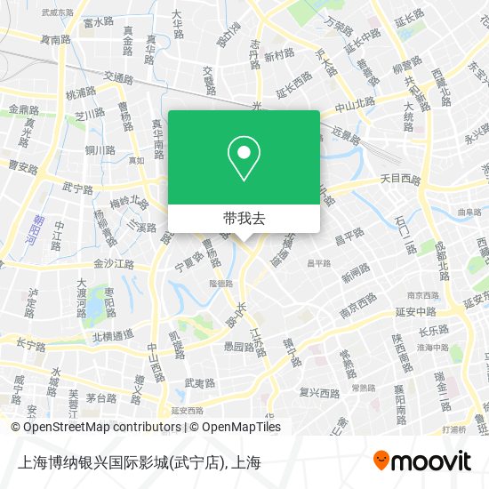 上海博纳银兴国际影城(武宁店)地图