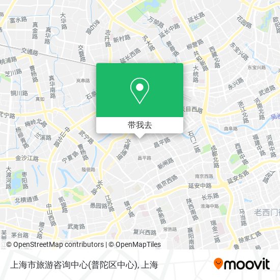 上海市旅游咨询中心(普陀区中心)地图