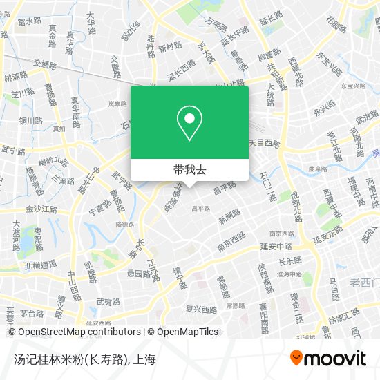 汤记桂林米粉(长寿路)地图
