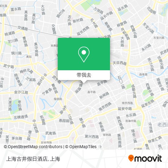 上海古井假日酒店地图