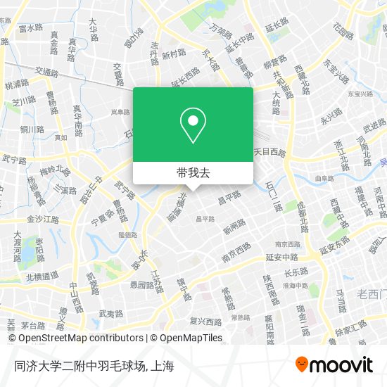 同济大学二附中羽毛球场地图