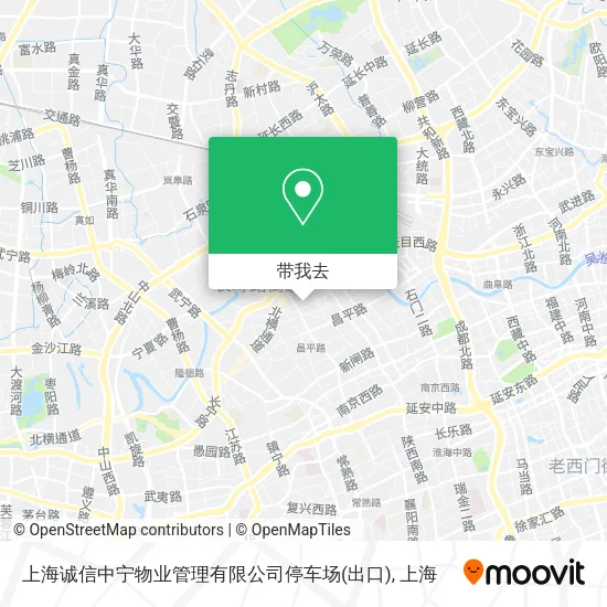 上海诚信中宁物业管理有限公司停车场(出口)地图