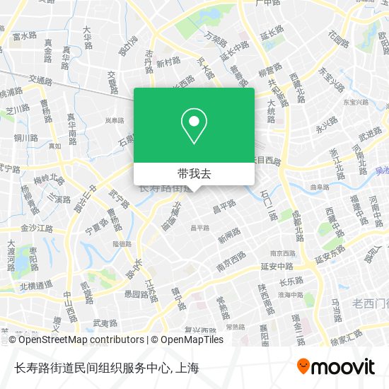 长寿路街道民间组织服务中心地图