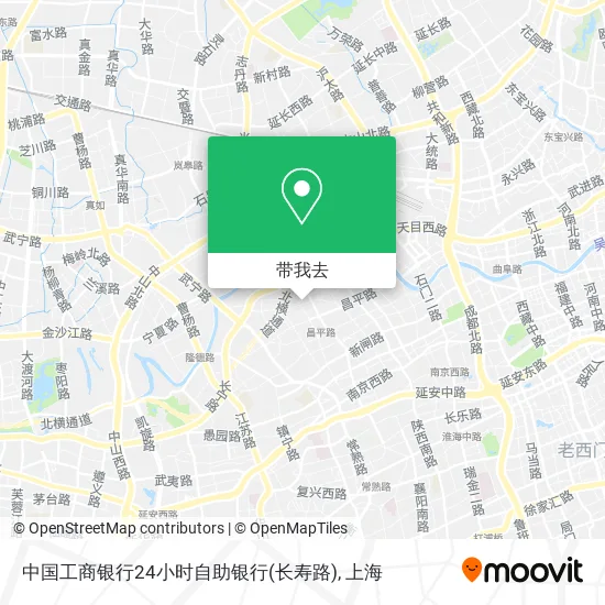 中国工商银行24小时自助银行(长寿路)地图