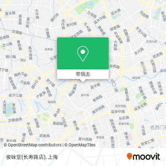俊咏堂(长寿路店)地图
