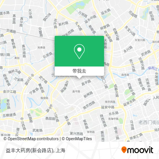 益丰大药房(新会路店)地图