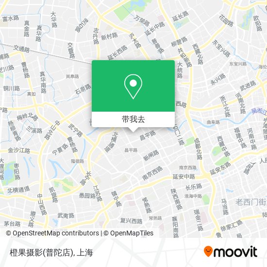 橙果摄影(普陀店)地图